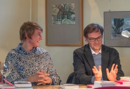 11. Mai 2019 | Buchmessenachlese mit Andreas Rötzer (Verleger) und Meike Rötzer (Lektorin, Schauspielerin), Verlag Matthes & Seitz Berlin | Fotografien Heinz-Peter Bolle-Bovier